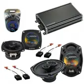 Compatible with GMC Safari Mini Van 1991-1995 OEM Speaker Replacement Harmony Speakers & CXA360.4 Amp