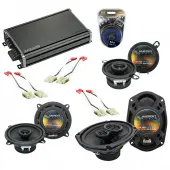 Compatible with Oldsmobile Toronado 1988-1993 OEM Speaker Replacement Harmony Speakers & CXA360.4 Amp