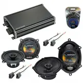 Compatible with Toyota Cressida: Luxury 82-84 OEM Speaker Replacement Harmony Speakers & CXA360.4 Amp