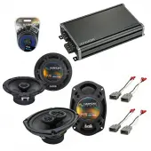Compatible with Acura CL 1997-2003 Factory Speaker Replacement Harmony Audio Bundle R65 R69 & CXA360.4 Amp