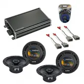 Compatible with Acura TL 1999-2003 Factory Speaker Replacement Harmony Audio Bundle (2) R65 & CXA360.4 Amp