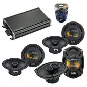 Compatible with Acura TSX 2004-2014 Factory Speaker Replacement Harmony (2)R65 R69 & CXA360.4 Amp