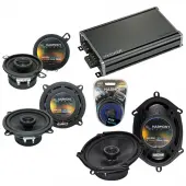 Compatible with Dodge Aries 1981-1983 Factory Speaker Replacement Harmony Speakers & CXA360.4 Amp