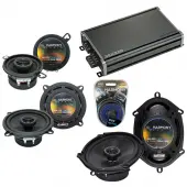 Compatible with Dodge Aries 1984-1989 Factory Speaker Replacement Harmony Speakers & CXA360.4 Amp