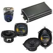 Compatible with GEO Prizm 1989-1992 Factory Speaker Replacement Harmony R4 R68 & CXA360.4 Amp