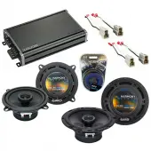 Compatible with Mazda MX6 1986-1989 Factory Speaker Replacement Harmony R5 R65 & CXA360.4 Amp