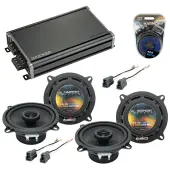 Compatible with Mazda RX7 1990-1991 Factory Speaker Replacement Harmony (2) R5 & CXA360.4 Amp