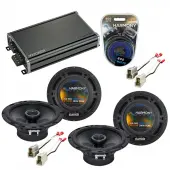 Compatible with Suzuki Aerio 2002-2004 Factory Speaker Replacement Harmony (2) R65 & CXA360.4 Amp