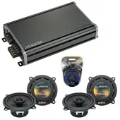 Compatible with Toyota Avalon 1995-1999 Factory Speaker Replacement Harmony (2) R5 & CXA360.4 Amp