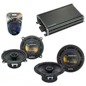 Compatible with Toyota Matrix 2009-2013 Factory Speaker Replacement Harmony R65 R5 & CXA360.4 Amp