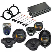 Compatible with Chrysler PT Cruiser 01-05 OEM Speaker Replacement Harmony Speakers & CXA360.4 Amp