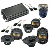 Compatible with Chrysler Yorker 84-93 OEM Speaker Replacement Harmony Speakers & CXA360.4 Amp