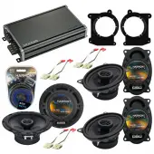 Compatible with Isuzu Hombre 1996-2001 OEM Speaker Replacement Harmony (2) R65 R46 & CXA360.4 Amp