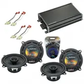 Compatible with Jeep Cherokee 1988-1996 OEM Speaker Replacement Harmony (2) R5 & CXA360.4 Amp