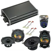 Compatible with Jeep Wrangler 1985-1996 OEM Speaker Replacement Harmony R46 R5 & CXA360.4 Amp