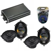 Compatible with Mercury Villager 96-02 OEM Speaker Replacement Harmony (2) R68 & CXA360.4 Amp