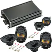 Compatible with Toyota Camry 2002-2006 OEM Speaker Replacement Harmony (2) R69 R35 & CXA360.4 Amp