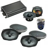 Compatible with Dodge Grand Caravan 08-17 Speakers Replacement Harmony (2) C69 & CXA360.4 Amp