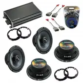 Compatible with Honda Civic 2006-2011 Speakers Replacement Harmony Audio Bundle (2) C65 & CXA360.4 Amp