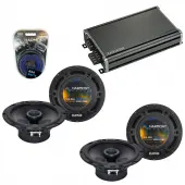 Compatible with Hyundai Veracruz 2007-2011 Speaker Replacement Harmony (2) R65 & CXA360.4 Amp