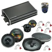 Compatible with Jeep Grand Cherokee 99-04 Speakers Replacement Harmony Kit & CXA360.4 Amp