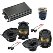 Compatible with Cadillac Coupe DeVille 88-89 OEM Speaker Replacement Harmony Speakers & CXA360.4 Amp