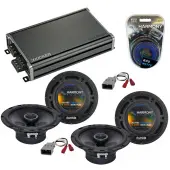 Compatible with Honda Civic Del Sol 1993-1997 OEM Speaker Replacement Harmony Audio Bundle (2) R65 & CXA360.4 Amp