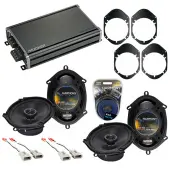 Compatible with Mazda B2300/B3000/B4000 95-97 OEM Speaker Replacement Harmony (2) R68 & CXA360.4 Amp
