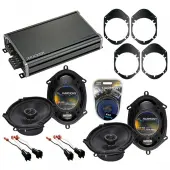 Compatible with Mercury Mariner 2005-2011 OEM Speaker Replacement Harmony (2) R68 & CXA360.4 Amp