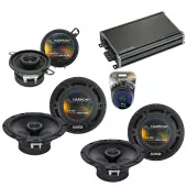 Compatible with Oldsmobile Achieva 1996-1998 OEM Speaker Replacement Harmony Speakers & CXA360.4 Amp