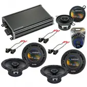 Compatible with Oldsmobile Bravada 2002-2004 OEM Speaker Replacement Harmony Speakers & CXA360.4 Amp