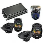 Compatible with Pontiac Parisienne 1983-1986 OEM Speaker Replacement Harmony Speakers & CXA360.4 Amp