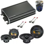 Compatible with Acura Legend 1986-1989 Factory Speaker Replacement Harmony Audio Bundle R5 R65 & CXA360.4 Amp