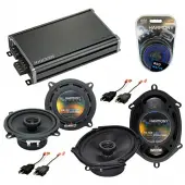 Compatible with Dodge Shadow 1987-1995 Factory Speaker Replacement Harmony R5 R68 & CXA360.4 Amp