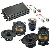 Compatible with Ford Festiva 1988-1993 Factory Speaker Replacement Harmony R46 R5 & CXA360.4 Amp