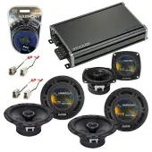 Compatible with Volkswagen Jetta 95-98 OEM Speaker Replacement Harmony (3) R65 R4 & CXA360.4 Amp