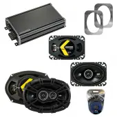 Compatible with Chevy Camaro 1982-1992 Factory Speaker Replacement Kicker DSC46 DSC693 & CXA360.4