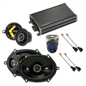 Compatible with Dodge Van (Full Size) 1990-1997 Speaker Replacement Kicker DSC68 DSC35 & CXA360.4