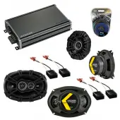 Compatible with GMC Safari Mini Van 1991-1995 Speaker Replacement Kicker DS Coax & CXA360.4 Amp