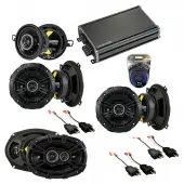 Compatible with Chrysler LeBaron 1984-1995 Speaker Replacement Kicker DS Package & CXA360.4 Amp