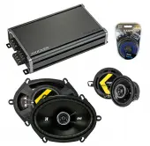 Compatible with Lincoln Mark VIII 96-98 Speaker Replacement Kicker DS Series & CXA360.4 Amp