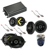 Compatible with Mercury Capri 1986-1986 Speaker Replacement Kicker KS Series & CXA360.4 Amp