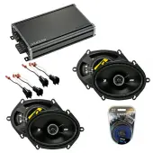 Compatible with Mercury Sable 1996-1999 Speaker Replacement Kicker (2) DSC68 & CXA360.4 Amp