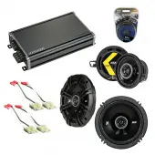 Compatible with Oldsmobile Touring Sedan 1988-1990 Speaker Replacement Kicker DS & CXA360.4 Amp