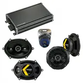 Compatible with Toyota Cressida Wagon 82-85 Speaker Replacement Kicker DS Series & CXA360.4 Amp