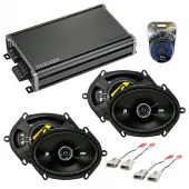 Compatible with Ford Mustang 1999-2004 Factory Speaker Replacement Kicker (2) DSC68 & CXA360.4