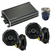 Compatible with Jeep Cherokee 1984-1987 Speaker Replacement Kicker (2) DSC5 & CXA360.4 Amp