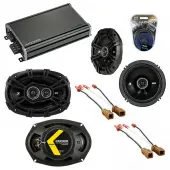 Compatible with Nissan Xterra 2000-2004 Speaker Replacement Kicker DSC65 DSC693 & CXA360.4 Amp