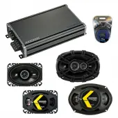 Compatible with Oldsmobile Alero 1999-2000 Speaker Replacement Kicker DS Series & CXA360.4 Amp