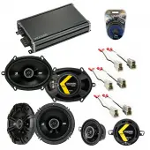 Compatible with Volkswagen Golf 1985-1993 Speaker Replacement Kicker DS Package & CXA360.4 Amp